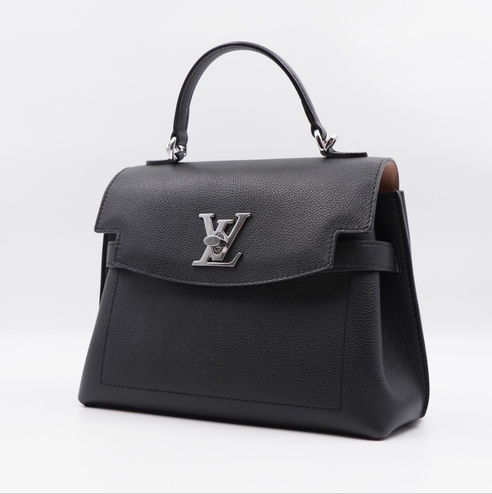 CE31 💟 Louis Vuitton Calfskin Lockme Ever BB Black - Picture 4 of 15